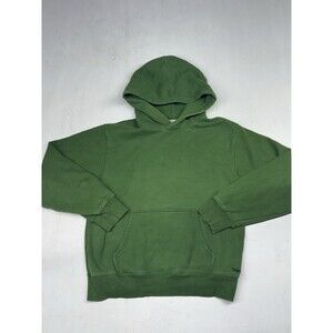 TNA Hoodie Womens Medium Green Sweatfleece Cozy Fleece Perfect Fit Pullover Logo